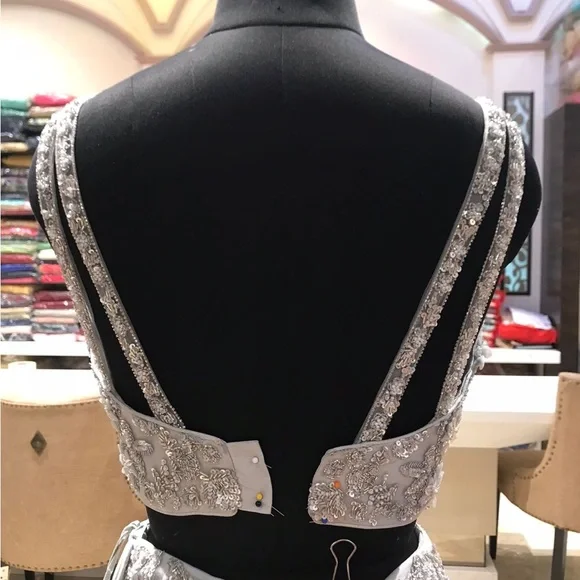Embellished evening gown reception outfit prom
